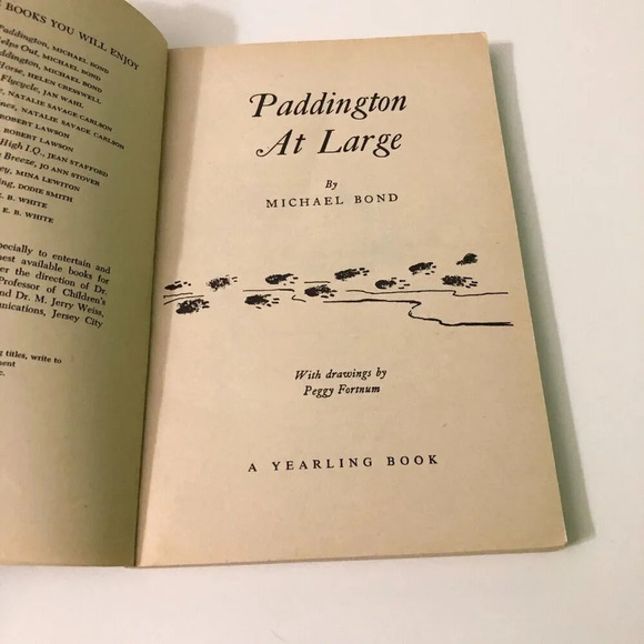 Vtg 1970 Paddington Bear At Large A Dell  Yearling Book Paperback Michael Bond - Picture 13 of 16